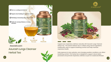 Aaurash Lungs Cleanser Herbal Tea: A Natural Way to Support Respiratory Wellness