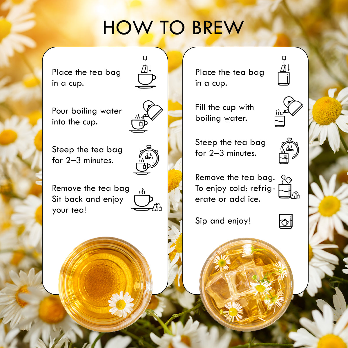 Aaurash Chamomile Tea – 100% Pure Flower Herbal Tea, Caffeine Free, Sleep & Relaxation Blend, 30 Tea Bags Pack | USFDA & FSSAI Compliant | Supports Calm, Digestive Comfort & Natural Wellness