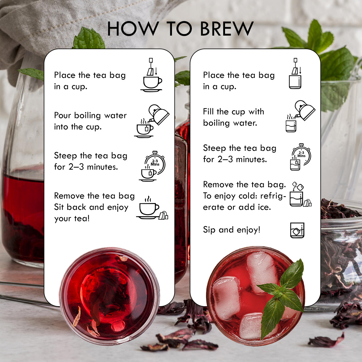 Aaurash Hibiscus Tea – 100% Pure Hibiscus Sabdariffa Petals, Caffeine-Free Herbal Tea, 30 Bags (100 g) | Rich in Antioxidants, Supports Natural Wellness & Skin Glow