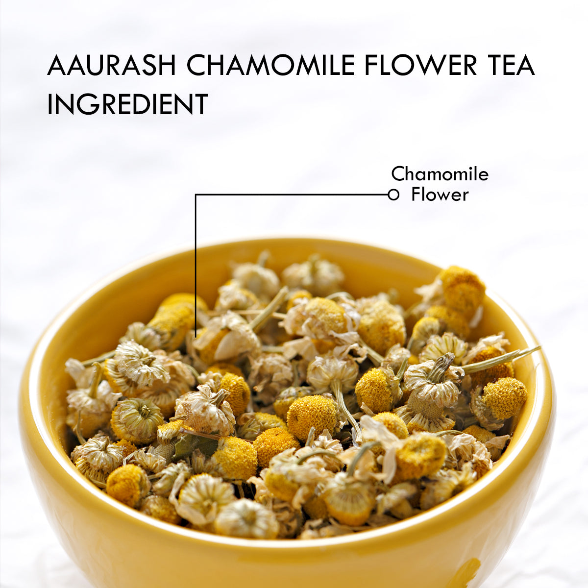 Aaurash Chamomile Tea – 100% Pure Flower Herbal Tea, Caffeine Free, Sleep & Relaxation Blend, 30 Tea Bags Pack | USFDA & FSSAI Compliant | Supports Calm, Digestive Comfort & Natural Wellness