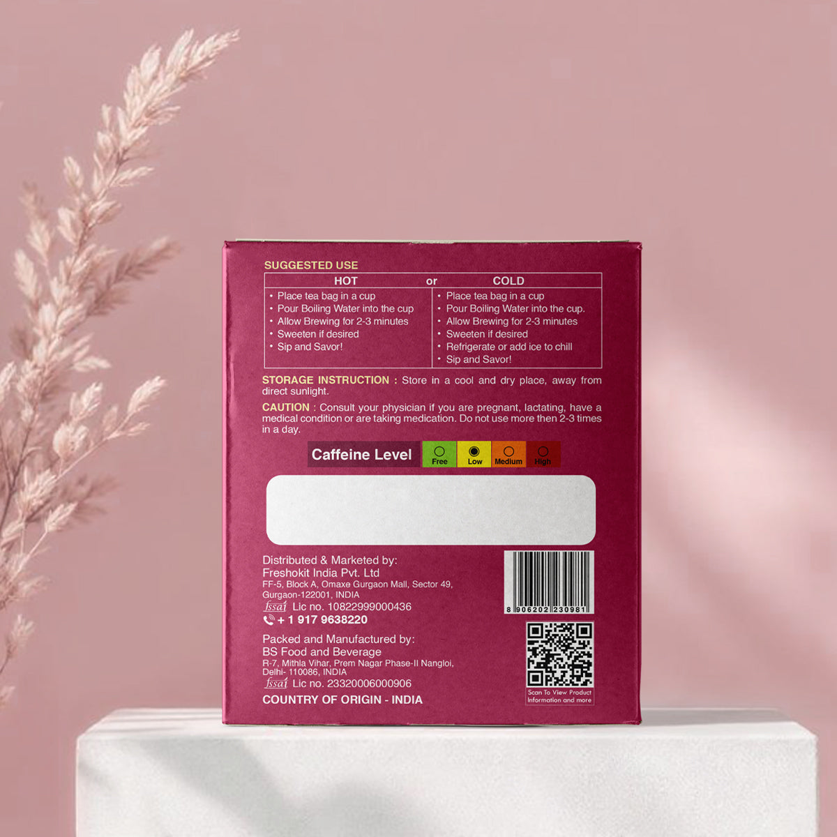 Aaurash Feminora Tea – Women’s Herbal Wellness & Hormonal Support Blend | Basil, Ashoka, Lodhra, Fennel & Spearmint | Mild Green Tea Boost | 30 Tea Bags