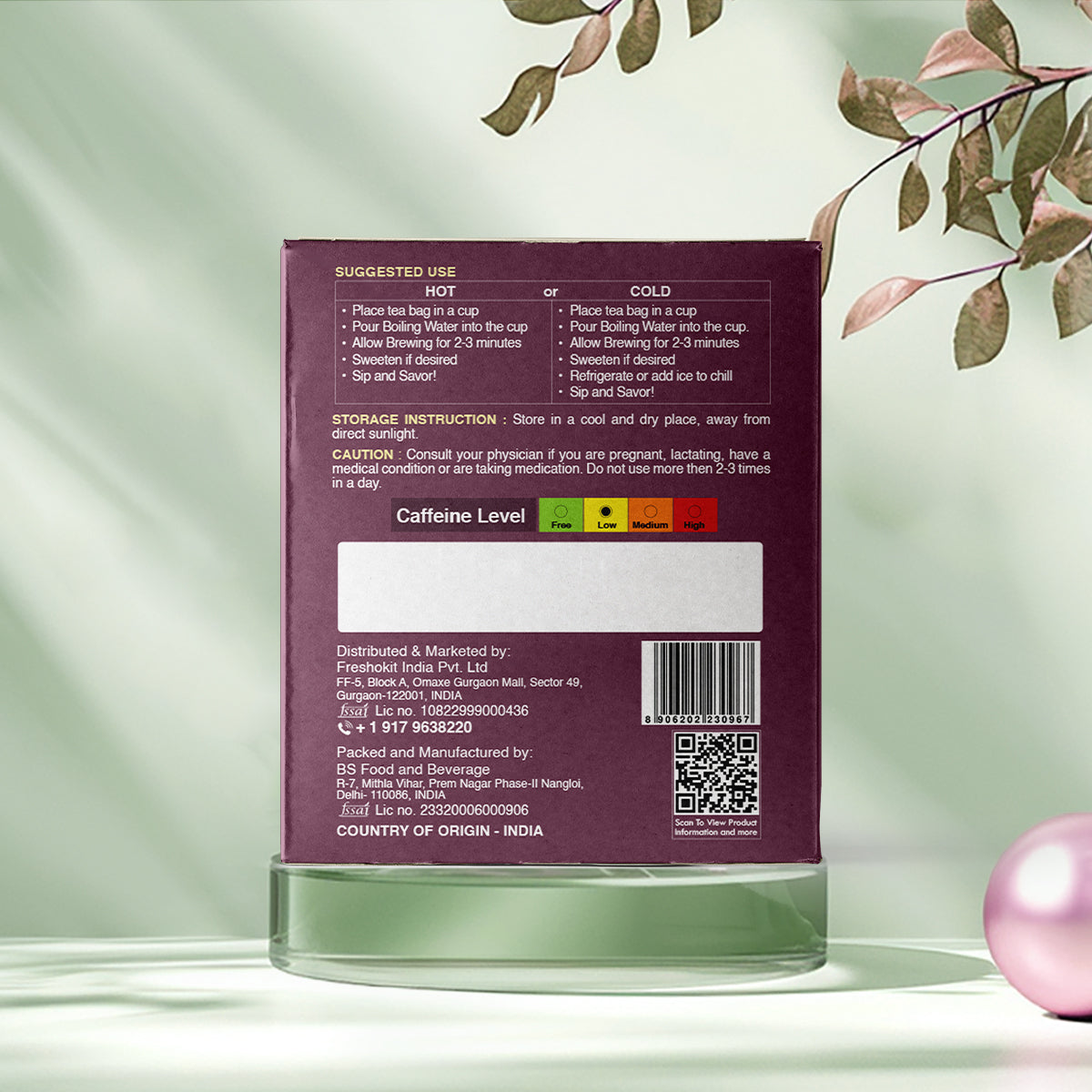 Aaurash Sweet Harmony Herb Blend Tea – Blood Sugar Support Herbal Tea, Caffeine-Free, With Bitter Gourd, Gymnema & Cinnamon | Digestive & Metabolic Wellness | 100 g / 30 Tea Bags