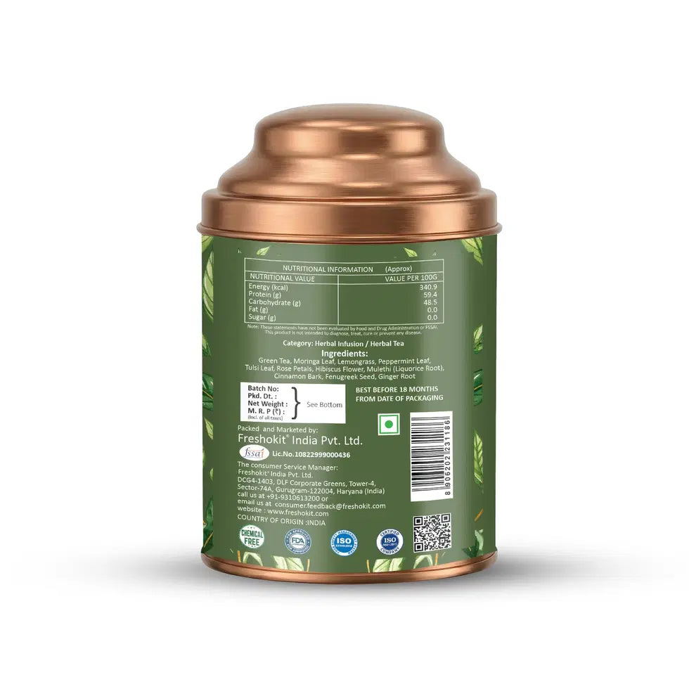 Aaurash Lungs Cleanser Herbal Tea | Breathing Comfort & Detox Support Tea | Supports Respiratory Wellness & Natural Detox | Caffeine-Free Herbal Tea