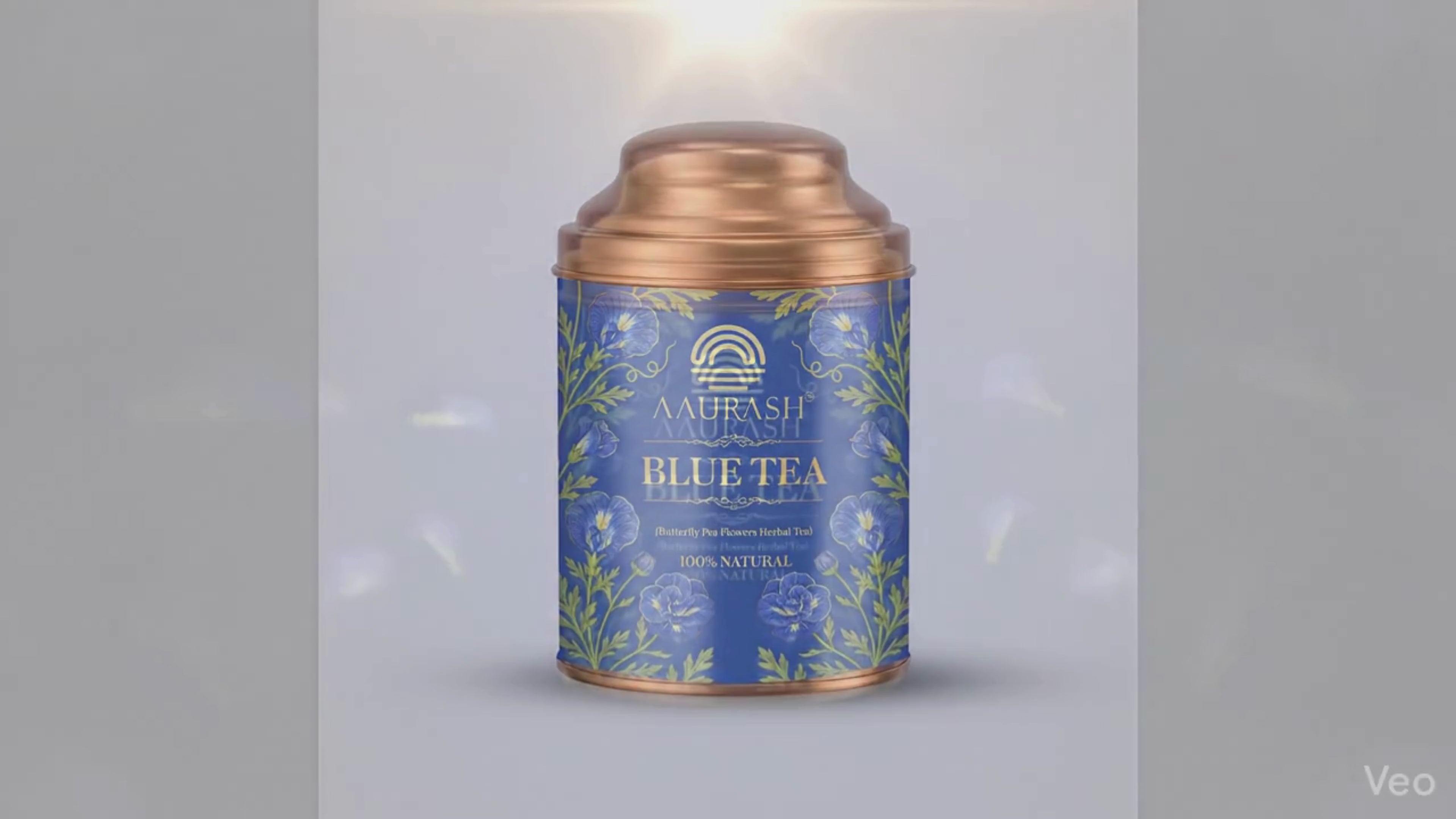 Aaurash Blue Tea | Butterfly Pea Flower | Rich Color & Antioxidant Support Blue Tea (40gm)