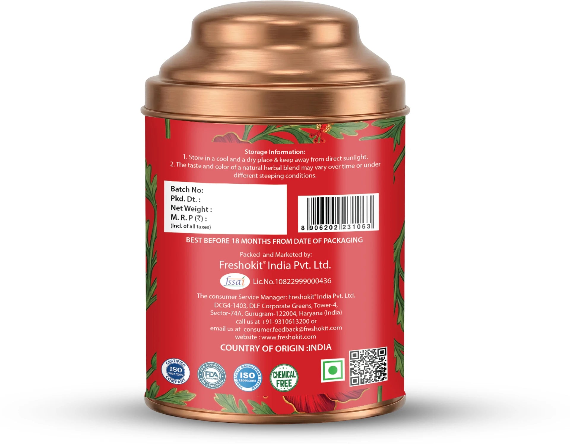 Aaurash Hibiscus Tea | Antioxidant & Caffeine-Free | Premium Flower Tea | Supports Natural Wellness & Skin Glow (40 gm)