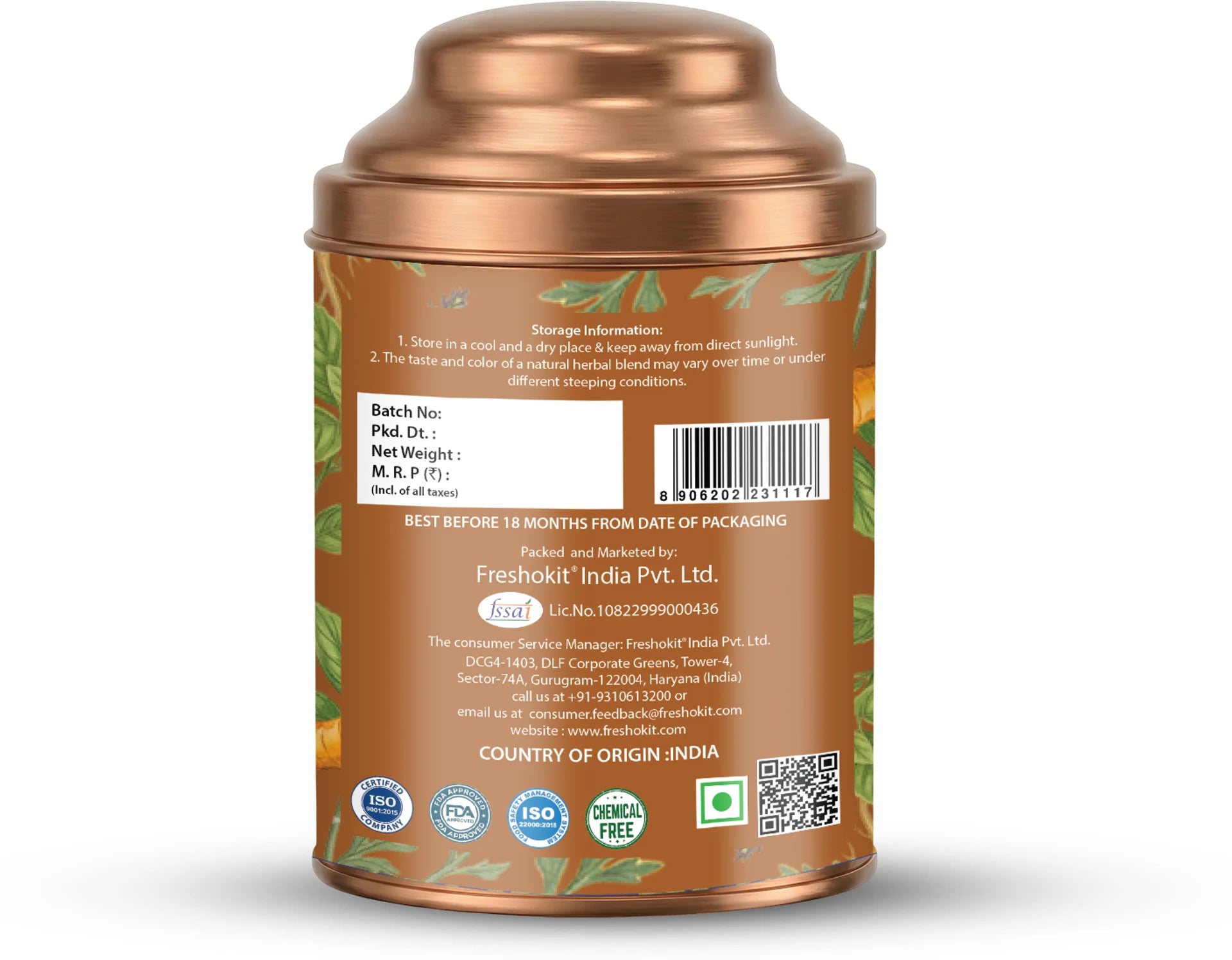 Aaurash Tulsi Ashwagandha Turmeric Tea for Immunity | Naturally Caffeine Free Ashwagandha Herbal Tea (60gm)